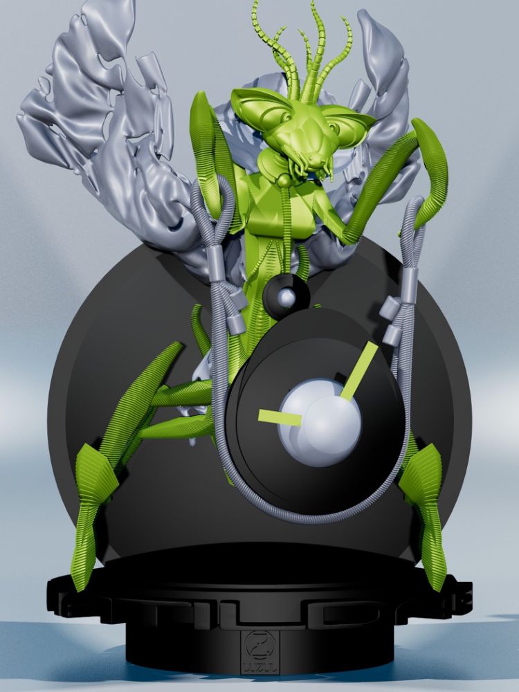 OZ.ANIMAUX MATILDAE HORLOGE mante religieuse