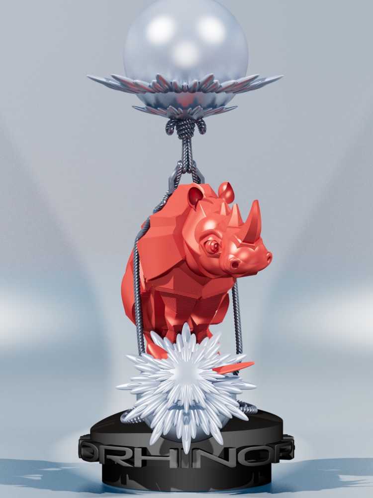 OZ.ANIMAUX RHINO HORLOGE